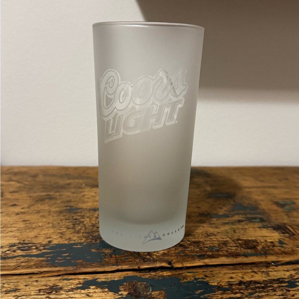 Coors Light Frosted Glass Tumbler